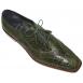 Romano "Mojo" Olive Green Genuine Crocodile Flanks/Lizard Shoes